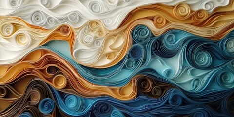 The artists skilled hand crafts exquisite paper artwork, enlivening architectural spaces with gorgeous marbled patterns that enhance their beauty and elegance.