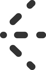 Spray icon of aerosol or airbrush for water gas nozzle steam, perfume deodorant, graffiti paint. Sign shower drops, disinfection, cleaning.