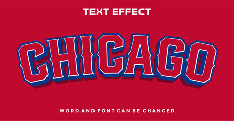 Chicago editable text effect