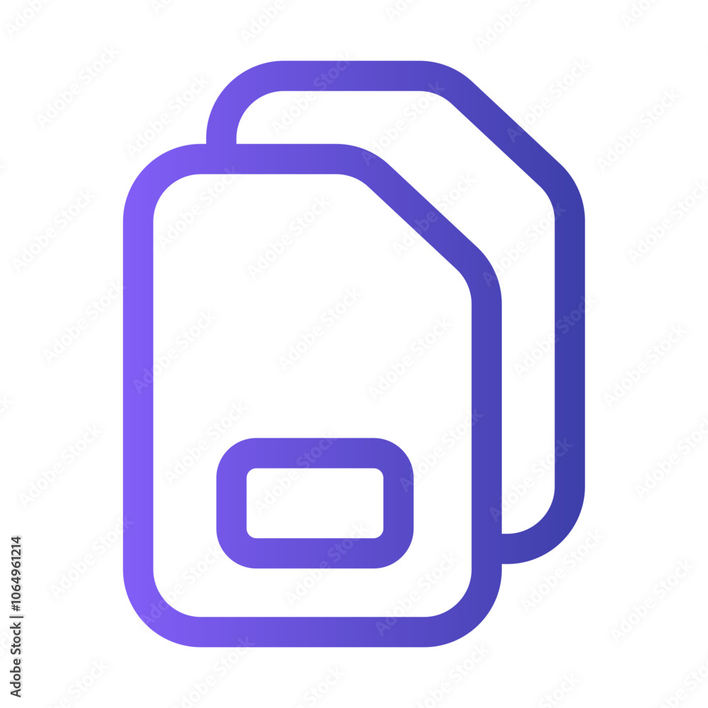 Poster minimalist design of two overlapping sim cards on a light background showcasing mobile connectivity 