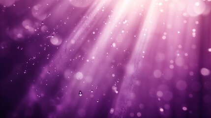 Fototapeta premium The sun shines brightly through fluffy clouds on a purple background