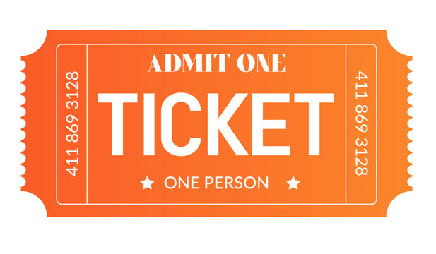 Ticket design, Ticket design template., admit one ticket, illustration of a ticket	