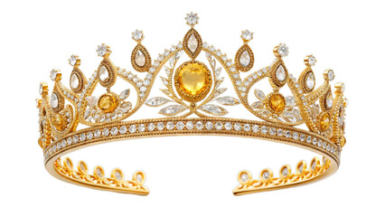 Golden Crown with Gemstones: A Symbol of Royalty and Heritage