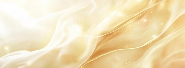 Obraz premium Elegant Golden Silk Background with Smooth Lines and Soft Lighting for Luxury Design