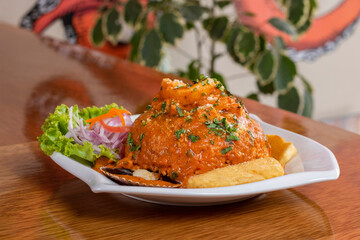 Arroz con mariscos peruano