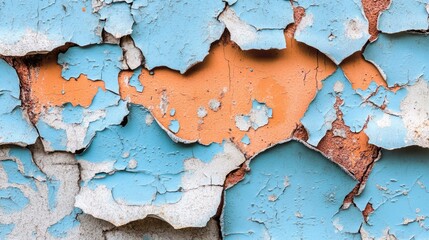 Weathered Paint with Captivating Texture and Colors