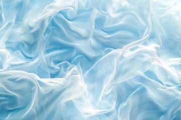 Obraz premium Abstract Blue and White Liquid Art - Fluid Acrylic Paint Swirl