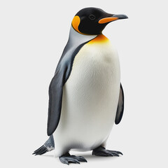 Isolated Penguin on White Background for Holiday Themes