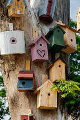 wooden bird house