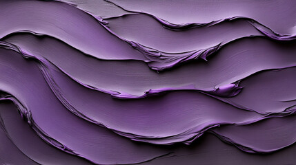 Obraz premium captivating display of purple paint texture with smooth, flowing waves, creating sense of depth and artistic expression. rich hues evoke creativity and inspiration