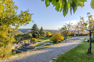 Beautiful sight in medieval village Stanjel in Slovenia