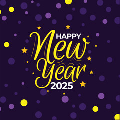 New Year 2025,' perfect for digital greetings, promotional materials, and festive marketing campaigns.
