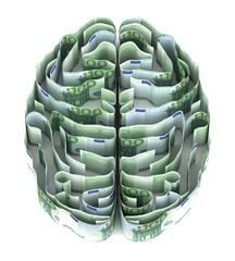 ユーロ紙幣で出来た脳