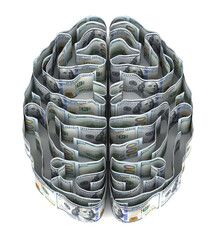 ドル紙幣で出来た脳