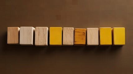 Obraz premium the word learn wooden pieces for latters