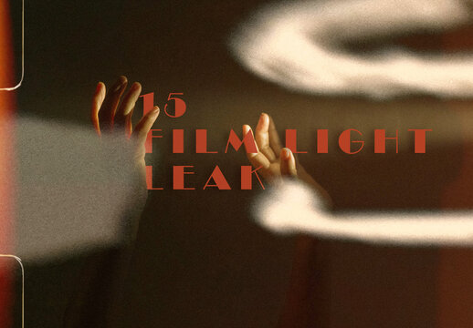 15 Film Texture Light Leak Overlays