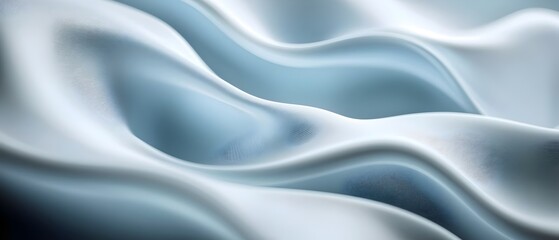 Fototapeta premium Light Blue Background with Curved Pattern