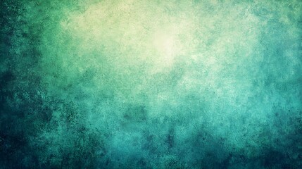 Obraz premium Teal and Green Gradient Background with Subtle Grain