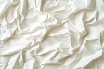 Obraz premium Crumpled White Paper Texture