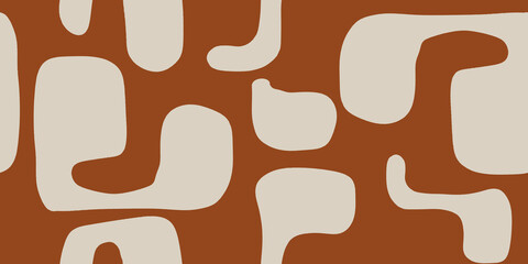 Minimalist trendy artistic art pattern. Modern black and white vector template for design.
