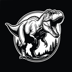 T-Rex For Coloring book