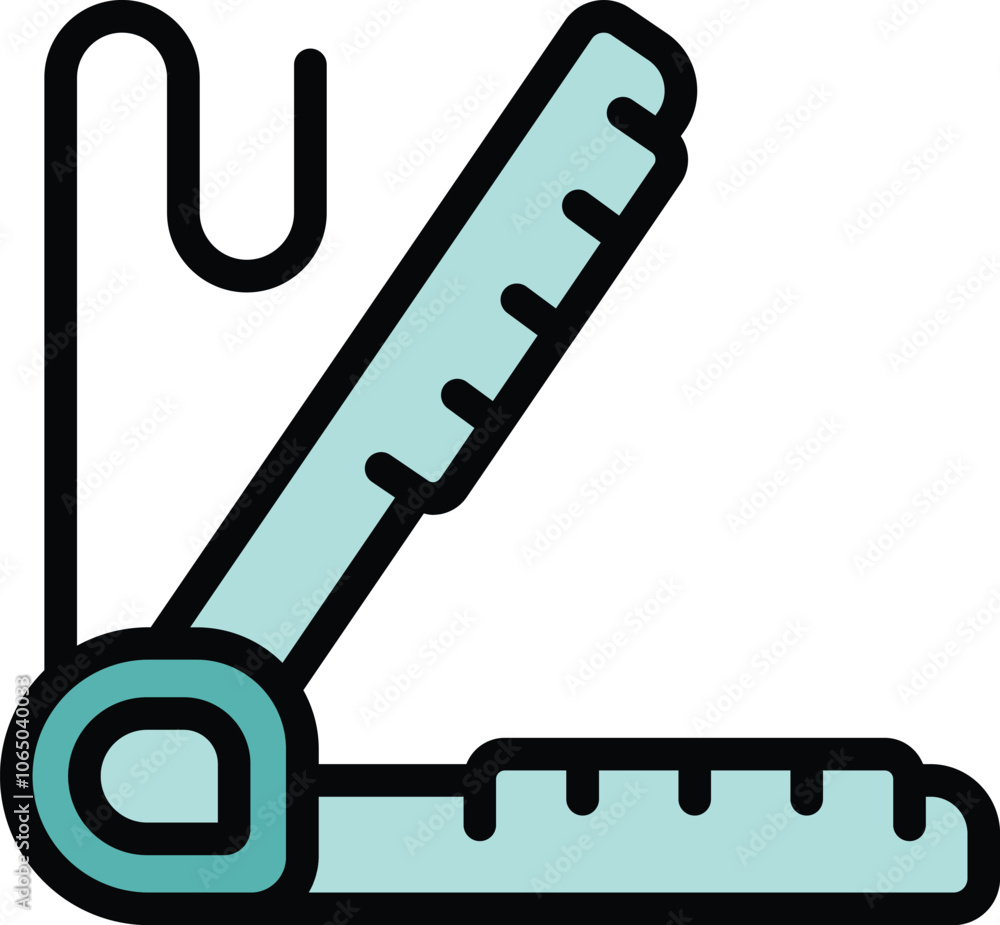 Aufkleber folding ruler measuring length in centimeters, offering accurate dimensions for various tasks