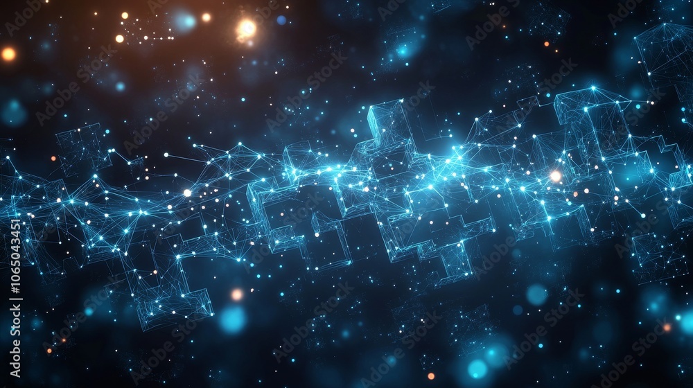 Aufkleber explore the dynamic interaction of light and data in a stunning digital landscape visualization