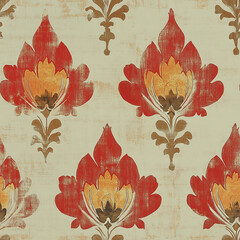 ikat seamless pattern