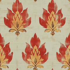 ikat seamless pattern