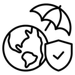 Climate Resilience  Icon Element For Design
