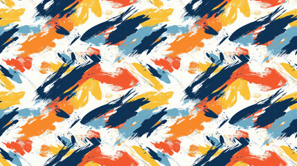 Brushed painted abstract seamless pattern showcasing dynamic strokes of paint perfect for creative design projects