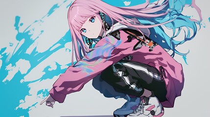 Obraz premium アニメスタイル japanese anime style