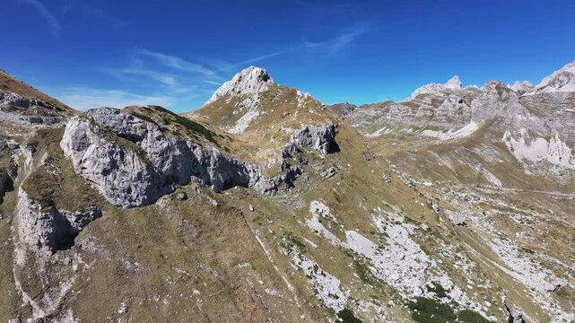 Aerial view of Durmitor National Park, UNESCO World Heritage Site, Montenegro