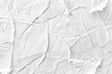 Obraz premium Abstract Texture of White Crumpled Paper