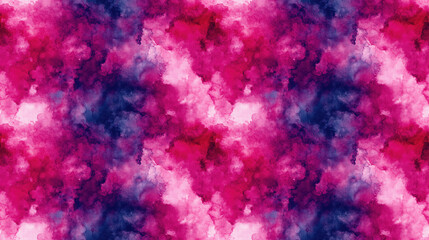 Fototapeta premium Seamless tie dye pattern featuring vibrant raspberry colors and artistic ink wash effects ideal for trendy fabric designs wallpapers backgrounds