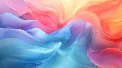 Obraz premium Abstract swirling colorful pattern with smooth, wavy, gradient, and textured elements.