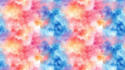 Seamless abstract watercolor pattern featuring vibrant hues perfect for textile designs wallpapers and art prints