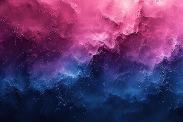 Obraz premium Abstract swirling colors of pink and blue resembling a cosmic or oceanic scene.
