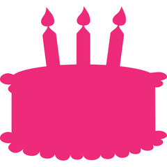 Happy birthday single vector icon