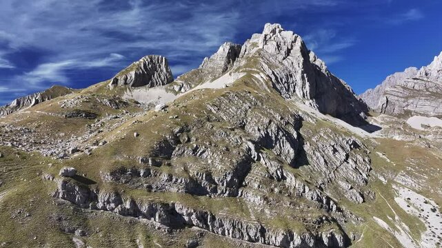 Aerial view of Durmitor National Park, UNESCO World Heritage Site, Montenegro