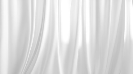 Obraz premium Soft white curtains background for graphic design or wallpaper.