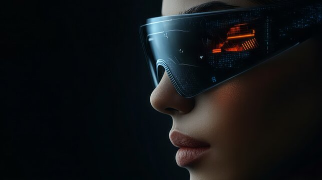 Futuristic high-tech smart glasses 2