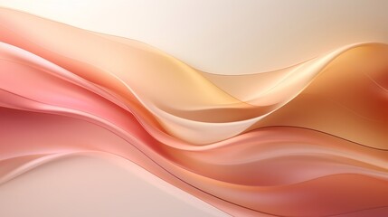 Naklejka premium Transparent frosted glass featuring soft curves and a blend of amber and pink hues
