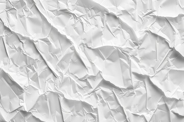 Obraz premium Crumpled White Paper Texture