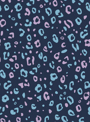 Bright colorful seamless leopard print background. Wild exotic animal print design. wallpaper.