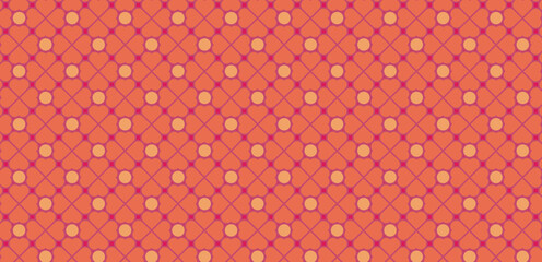 Fototapeta premium Geometric Clover leaf color pattern.