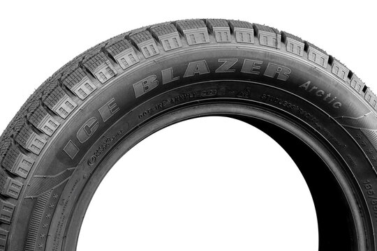 Sailun ice blazer arctic tyres. Sailun tire isolated on white background: Latvia, Talsi, november 05. 2024