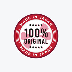 Obraz premium 100% Original Made in japan badge Sign