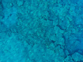 clear and transparent water of the Crete coast