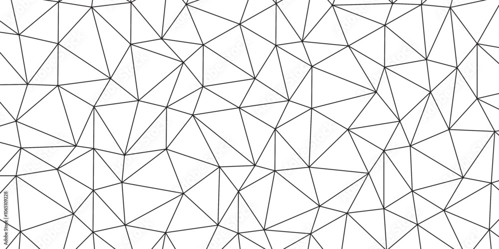 Poster Abstract low poly geometric triangle grid background. Mockup isolated on white background. Retro of geometric shapes. Stock vector technology graphic web design wallpaper template, vector illustration